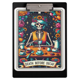Carpeta De Pinza Tarot Muerte Antes de Descafeinado – Esqueleto de