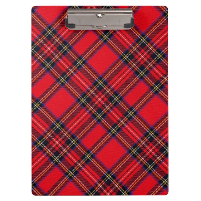 Carpeta De Pinza Tartán de Stewart rojo (Anverso)