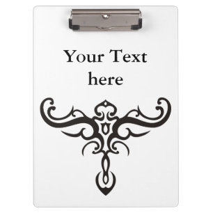 Carpeta De Pinza TATUAJE TRIBAL NEGRO III + tu idea
