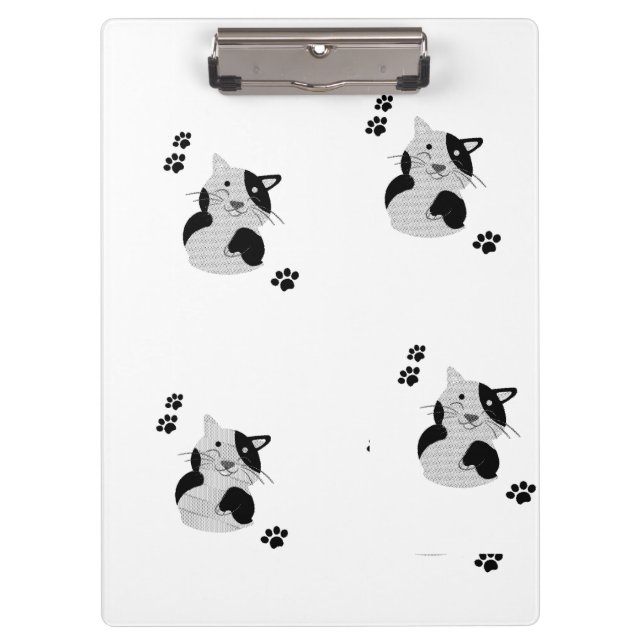 Carpeta De Pinza Taza con gato adorable (Anverso)