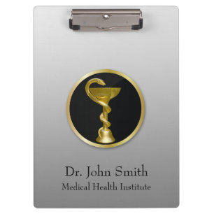 Carpeta De Pinza Tazón médico Hygieia profesional oro