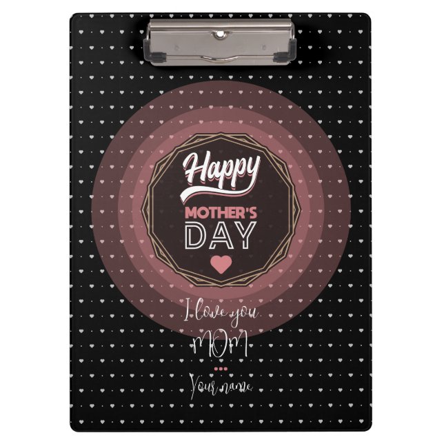 Carpeta De Pinza Te amo mamá (Anverso)