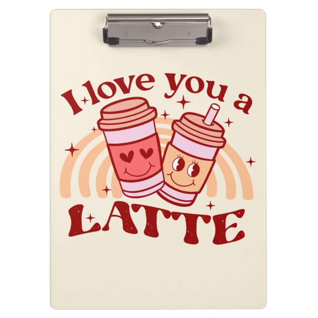 Carpeta De Pinza Te Amo Un Latte (Anverso)