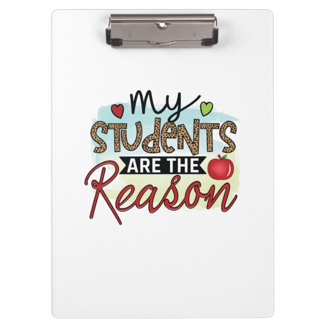 Carpeta De Pinza Teacher Art My Students Are The Reason (Anverso)