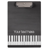 Teclado de piano de la pizarra