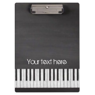 Carpeta De Pinza Teclado de piano de la pizarra