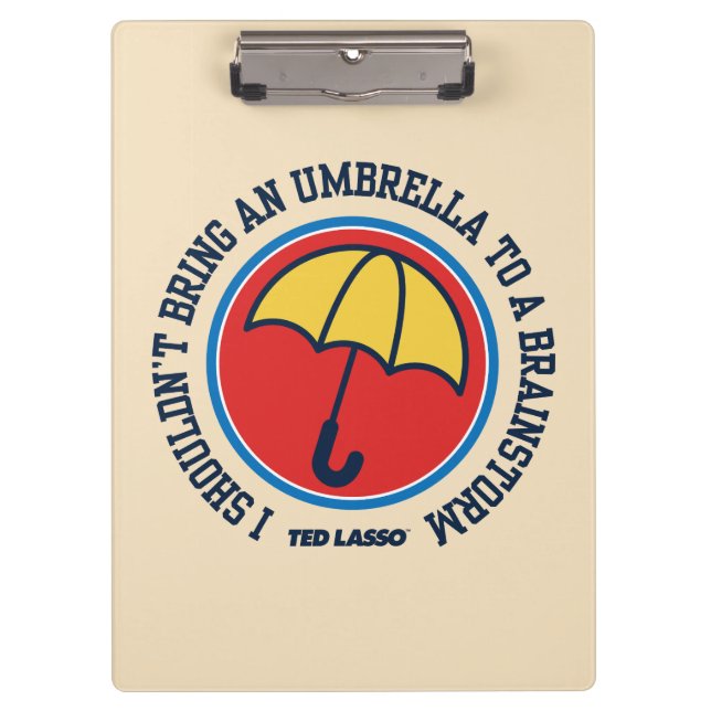 Carpeta De Pinza Ted Lasso | Shouldn't Bring Umbrella To Brainstorm (Anverso)