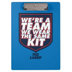 Carpeta De Pinza Ted Lasso We're A Team Typography Graphic