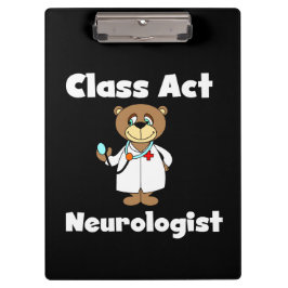 Carpeta De Pinza Teddy Bear Class Act Neurologist Clipboard