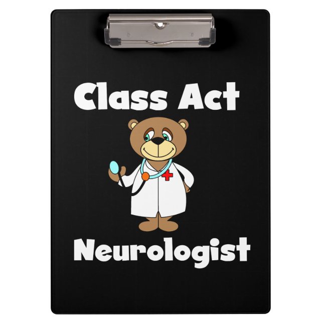 Carpeta De Pinza Teddy Bear Class Act Neurologist Clipboard (Anverso)