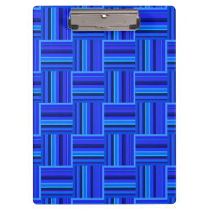 Carpeta De Pinza Tejido de rayas azules