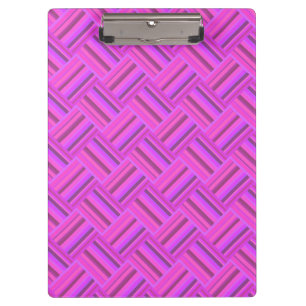 Carpeta De Pinza Tejido de rayas rosadas diagonal patrón