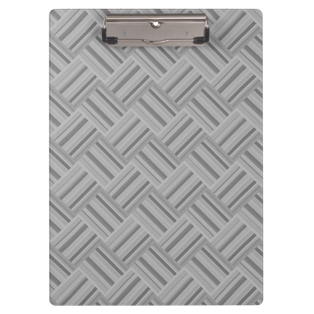Carpeta De Pinza Tejido diagonal de rayas grises (Anverso)