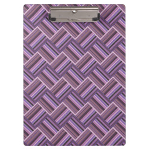 Carpeta De Pinza Tejido diagonal de rayas malvas