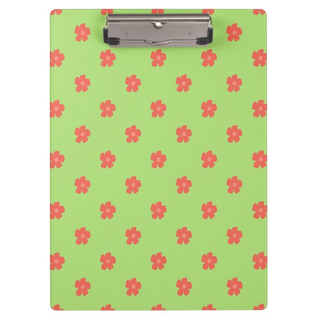 Carpeta De Pinza Tejido floral delgado (Anverso)