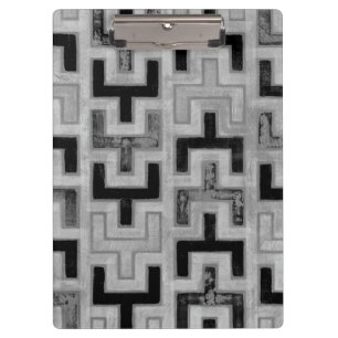 Carpeta De Pinza tela de barro africana textil con patrones geométr