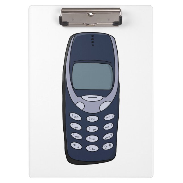 Carpeta De Pinza Teléfono celular de vintage (Anverso)