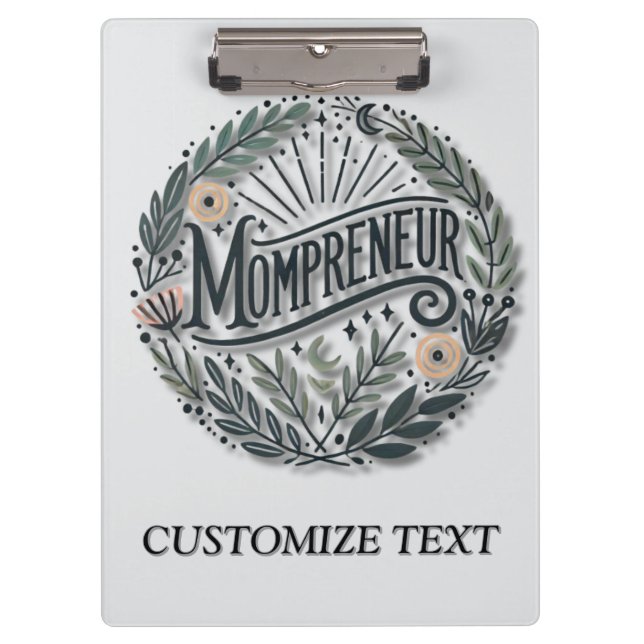 Carpeta De Pinza Tema de Mompreneur (Anverso)