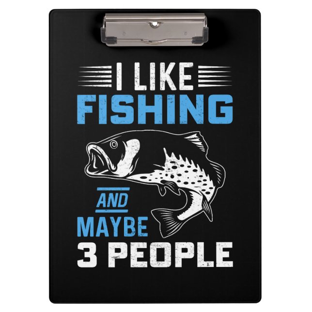 Carpeta De Pinza Tema de pesca  (Anverso)