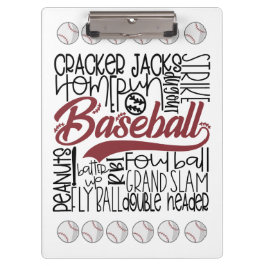 Carpeta De Pinza Tema del béisbol