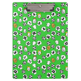 Carpeta De Pinza Tema del fútbol con Camisetas blancos