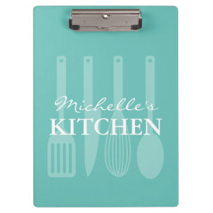 Carpeta De Pinza Tenedor de encargo de la receta con la impresión