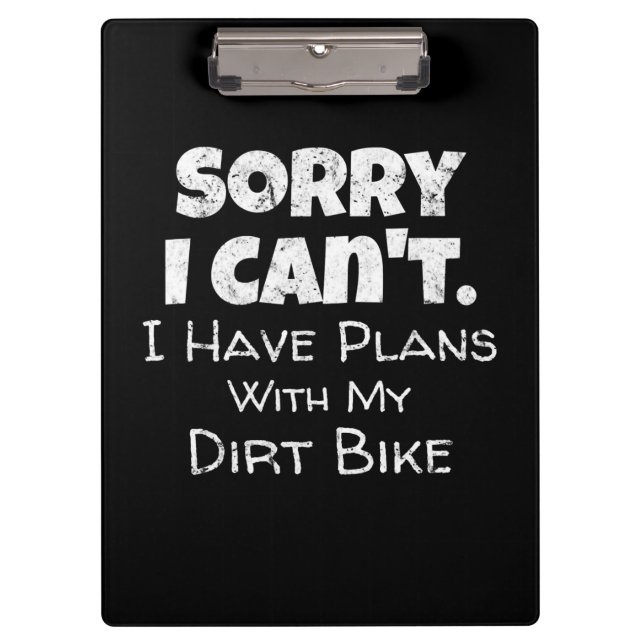 Carpeta De Pinza Tengo Planes Con Mi Regalo De Bicicleta Sucia (Anverso)