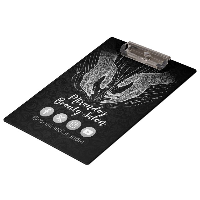 Carpeta De Pinza Terapia Masajista Manos Curadoras Energía Spa Well (Angular)