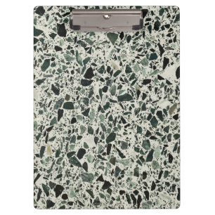 Carpeta De Pinza Terrazzo verde moderno