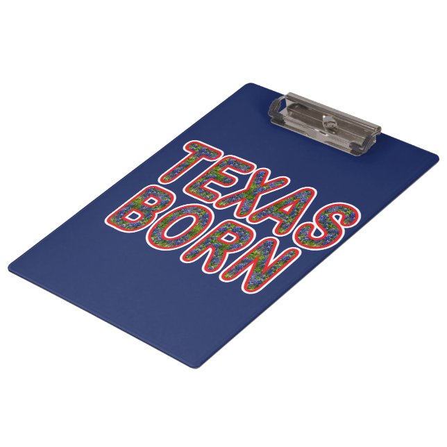 Carpeta De Pinza Texas Born Bluebonnet (Angular)