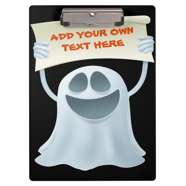 Carpeta De Pinza Texto de retención de fantasma (Anverso)