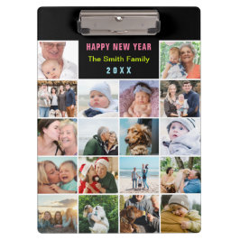 Carpeta De Pinza Texto moderno de Personalizado de Collage de fotos