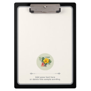 Carpeta De Pinza Texto personalizado del logotipo de la empresa Por