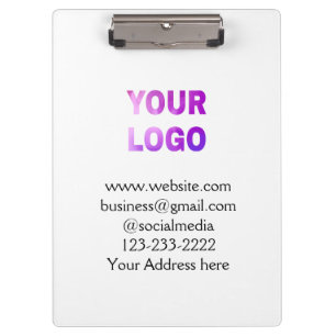 Carpeta De Pinza texto simple mínimo agregar su logotipo/diseño aqu