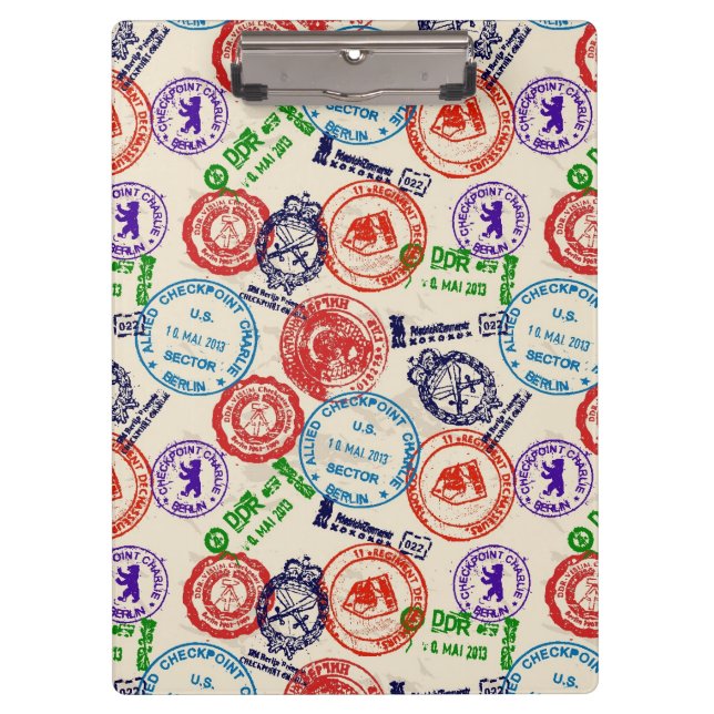 Carpeta De Pinza Textura con los sellos reales (Anverso)