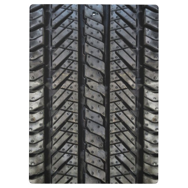 Carpeta De Pinza Textura de automoción estilo neumático de caucho (Reverso)