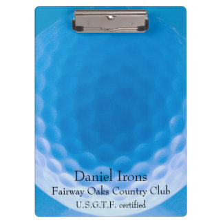 Carpeta De Pinza Textura de bola de golf Dimples azul ártico_person