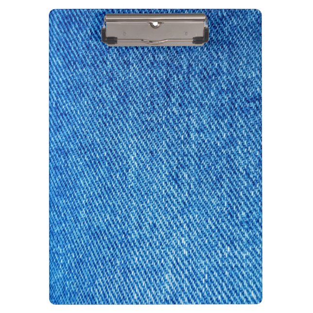 Carpeta De Pinza Textura de Denim Azul (Anverso)