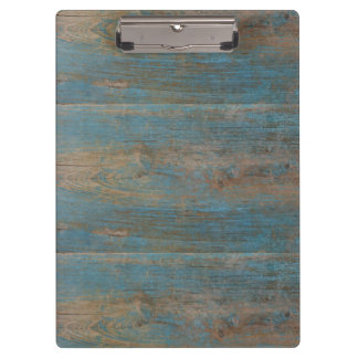 Carpeta De Pinza Textura de madera de Blue Faux Beach
