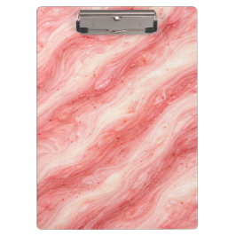 Carpeta De Pinza Textura de mármol de batido de fresa