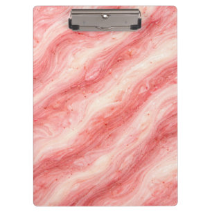 Carpeta De Pinza Textura de mármol de batido de fresa