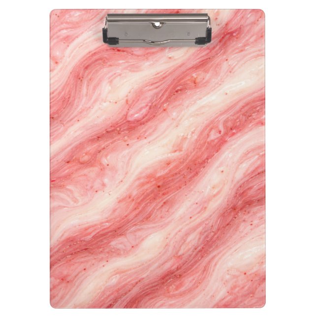 Carpeta De Pinza Textura de mármol de batido de fresa (Anverso)