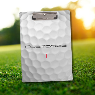 Carpeta De Pinza Textura de pelota de golf blanca con hoyuelos Nomb