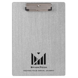 Carpeta De Pinza Textura de tela blanca Elegante Personalizado de l