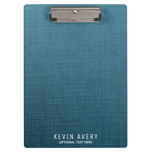 Carpeta De Pinza Textura simple de línea azul (Anverso)