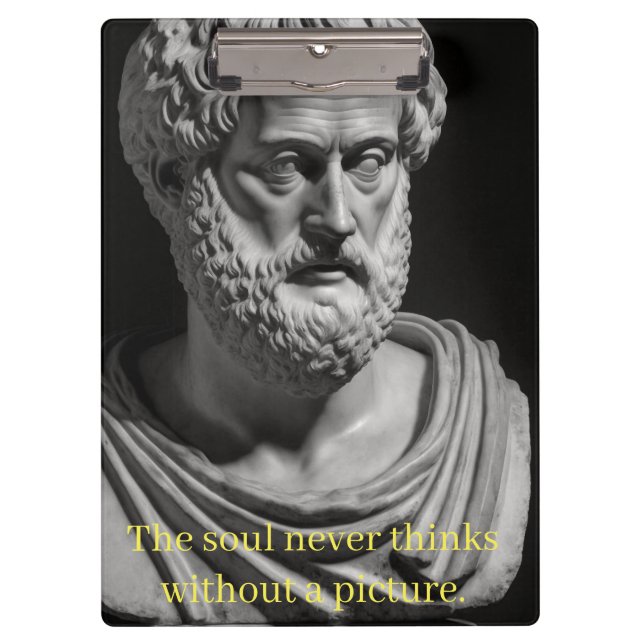 Carpeta De Pinza The soul never thinks without a picture (Anverso)