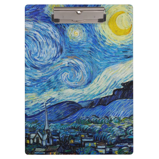 Carpeta De Pinza The Starry Night - Vincent Van Gogh (Anverso)
