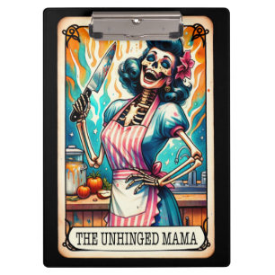 Carpeta De Pinza The Unhinged Mama Tarot Humor Oscuro Esqueleto
