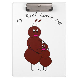 Carpeta De Pinza Tía linda y cría de hormiga dibujos animados   Fam