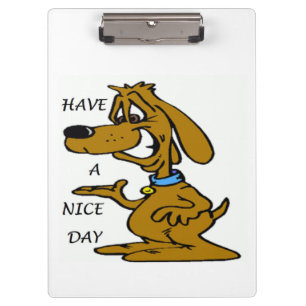 CARPETA DE PINZA "TIENE UN DÍA AGRADABLE" PERRO DE PUPPY